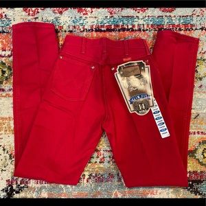 Vintage red wrangler jeans
